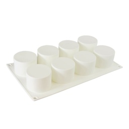 [ARTG-9333] Moule à mousse en silicone cylindre rond 8 cavités 1 ct Artigee