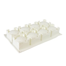 [ARTG-9349] Moule à Mousse Silicone Pierre Carrée 8 Cavités 1 ct Artigee