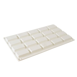 [ARTG-9350] Silicone Mousse Mold Rectangle 20 Cavity 1 ct Artigee