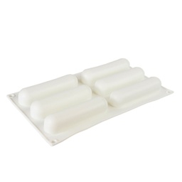 [ARTG-9351] Silicone Mousse Mold Delectovals/Fingers 6 Cavity 1 ct Artigee