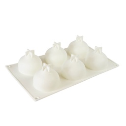 [ARTG-9364] Silicone Mousse Mold Water Drop 6 Cavity 1 ct Artigee