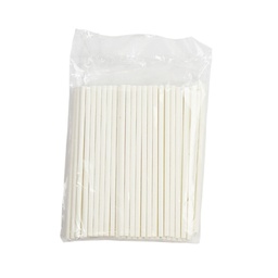 [ARTG-8712] Paper Lollipop Sticks White 3.5x100mm 100pcs Artigee