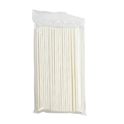 [ARTG-8713] Paper Lollipop Sticks White 3.5x150mm 100pcs Artigee