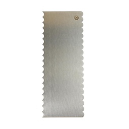 [ARTG-9038] Scalloped Edge Cake Scraper Medium - 1 ct Artigee