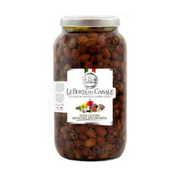 [122102] Pitted Black Olives Saporite in Oil 3 L Dispac