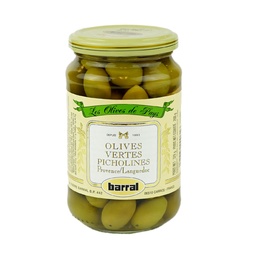 [121654] Olive Verte Picholine en Saumure 200 g Barral