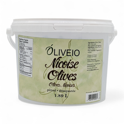 [123158] Nicoise Olives Pitted 1.89 L Oliveio