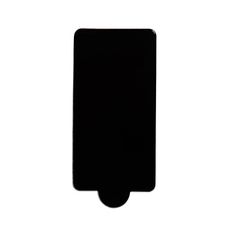 [ARTG-8520B-100] Planche de base rectangulaire pour mini-gâteaux noir 102x53mm 100 pc Artigee