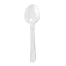 [ARTG-8602] Cuillères en plastique transparent 10cm 10cm 100 pc Artigee