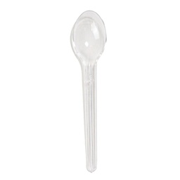 [ARTG-8608] Cuillères en plastique transparent 10.5cm 10.5cm 100 pc Artigee