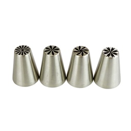 [ARTG-9008] Piping Nozzles Russian Set 4pc Artigee