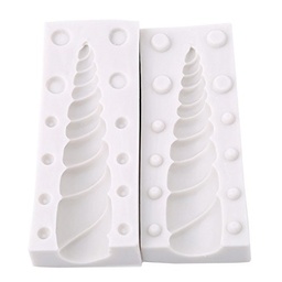 [ARTG-9223] Silicone Mold Unicorn Horn 2pc- 1 ct Artigee