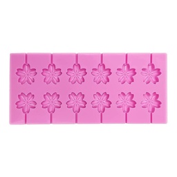 [ARTG-9225] Silicone Mold Lollipop Sakura 12 Cavity- 1 ct Artigee