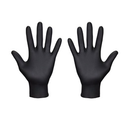 [290275XL] Gants jetables en nitrile 4 mil noirs X-Large 100 ct TouchFlex