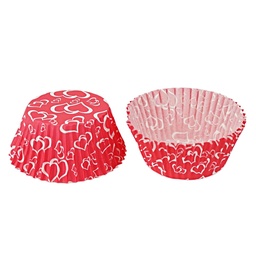 [ARTG-8365] Doublures en papier pour cupcakes Hearts 5cm 100 pc Artigee