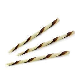 [173087] Crayons marbrés au chocolat blanc 200mm x 6mm 190pc 715 g Qualifirst