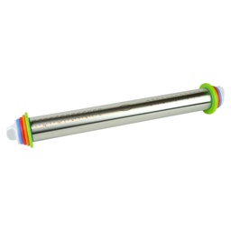 [ARTG-7998] Rolling Pin Stainless Steel Adjustable 44cm 1 pc Artigee