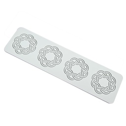 [ARTG-9250] Silicone Mold Lace Mat Knot Wreath 4 cavity 1 pc Artigee