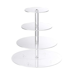 [ARTG-8098] Cake Acrylic Stand 4 tier 1 pc Artigee