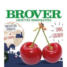 [150350] Sour Cherries Griottes Pitted 1 kg Brover