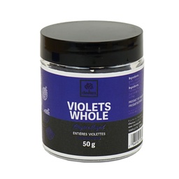 [150811] Violettes Entières Cristallisées 50 g Choctura
