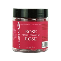 [150821] Larges Pétales de Rose Cristallisés 50 g Epicureal