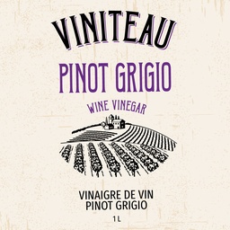 [143110] Vinaigre de vin Pinot Grigio 1 L Viniteau