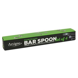 [ARTG-8150] Bar Spoons Set of 4 Stainless Steel 1 pc Artigee