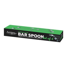 [ARTG-8150] Bar Spoons Set of 4 Stainless Steel 1 pc Artigee