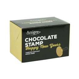 Happy New Years Chocolate Stamp 60mm 1 pc Artigee