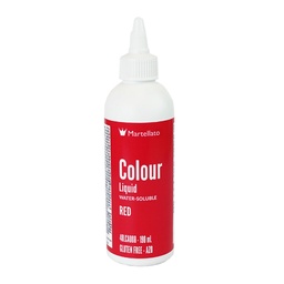 [173461] Colour Liquid Red Water-Soluble 190 ml Martellato