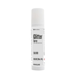 [173487] Spray Glitter Silver Top Decoration 100 ml Martellato
