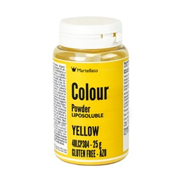 [173442] Colour Powder Yellow Liposoluble 25 g Martellato