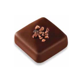 [178176] Hazelnut Praline with Cocoa Bean Splinters 70% Dark Chocolate Bonbon 2.1 kg Choctura