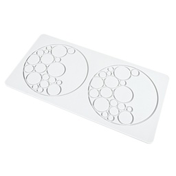[ARTG-9252] Silicone Mold Lace Mat Round Bubbles 2 cavity 1 pc Artigee