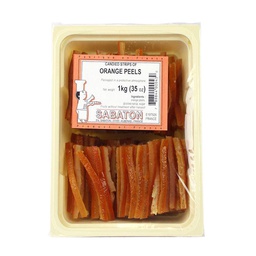 [152615] Orange Peels Candied Straight Baton 1 kg Sabaton