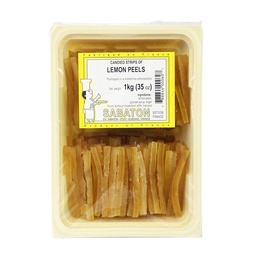 [152616] Lemon Peels Candied Baton 1 kg Sabaton