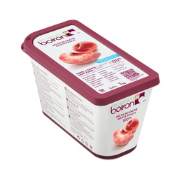 [152890] White Peach Puree 100% Pure Frozen 1 kg Boiron