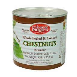 [060703] Chestnuts Whole in Water Tinned 439 g Faugier