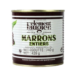 [060703] Marrons entiers à l'eau en boîte 439 g Faugier