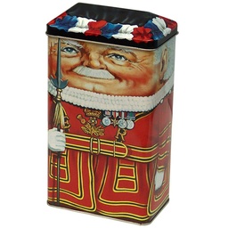 [912119] Personality Beef Eater   Empty - 1 tin Silver Crane