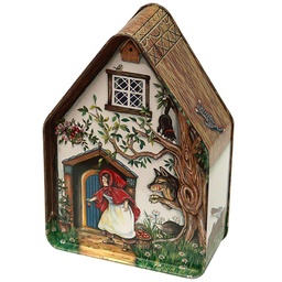 [912124] Pointy House Red Riding Hood 1 tin Silver Crane