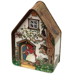 [912124] Pointy House Red Riding Hood- 1 tin Silver Crane