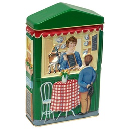 [912137] Kiosk   Cafe Embossed    Empty - 1 tin Silver Crane